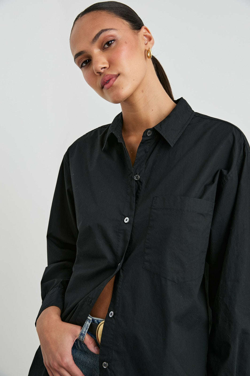 ELSA SHIRT - BLACK| Rails sale