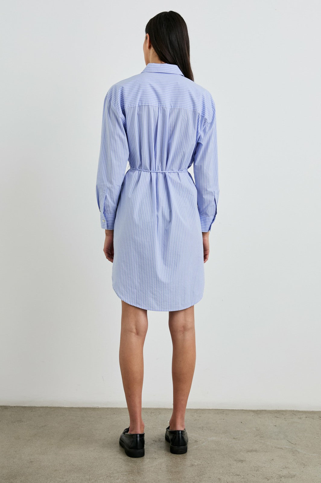 HARMONY DRESS - OXFORD WHITE STRIPE| Rails sale