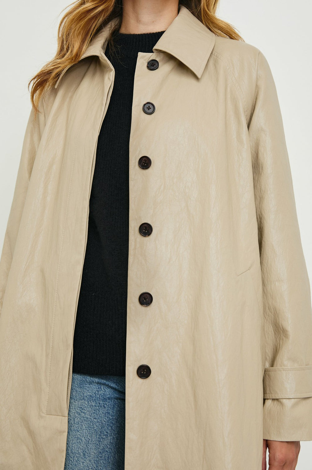 HILLS JACKET - DUNE FAUX LEATHER| Rails on sale
