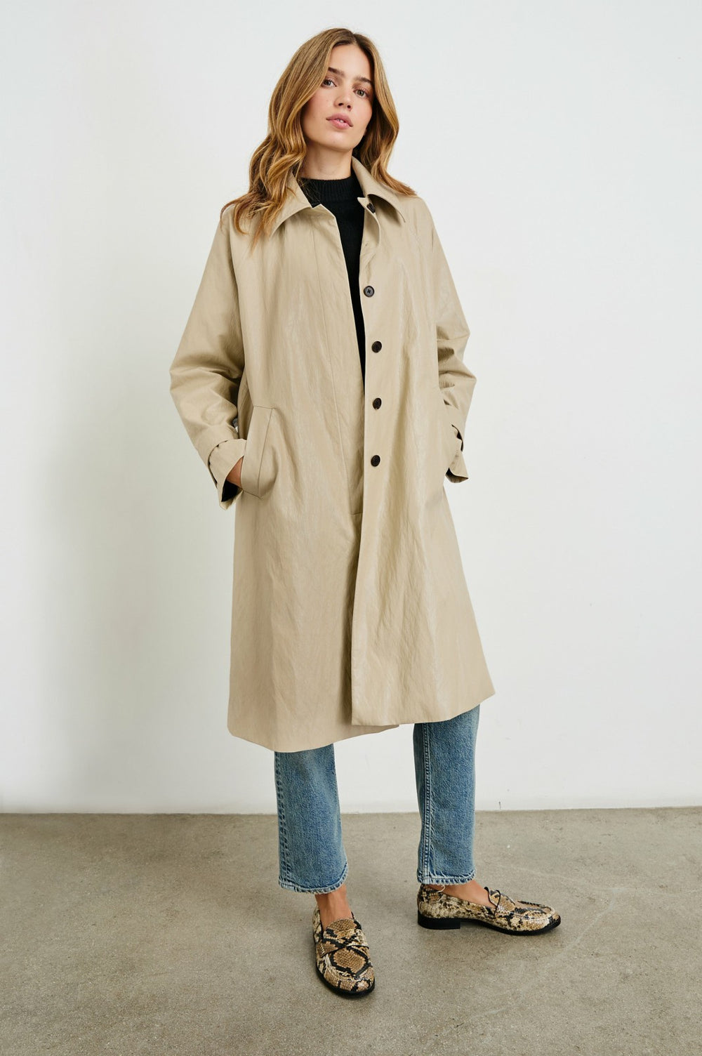 HILLS JACKET - DUNE FAUX LEATHER| Rails on sale