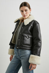 IMANI JACKET - BLACK IVORY| Rails sale