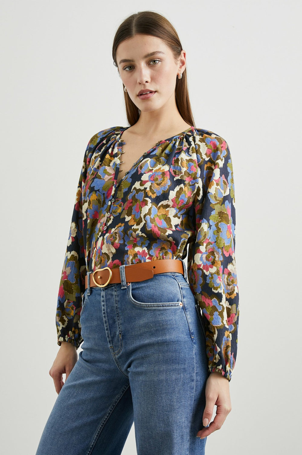 INDI TOP - NAVY WILDFLOWER| Rails for sale