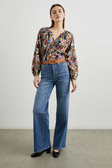 INDI TOP - NAVY WILDFLOWER| Rails for sale