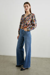 INDI TOP - NAVY WILDFLOWER| Rails for sale