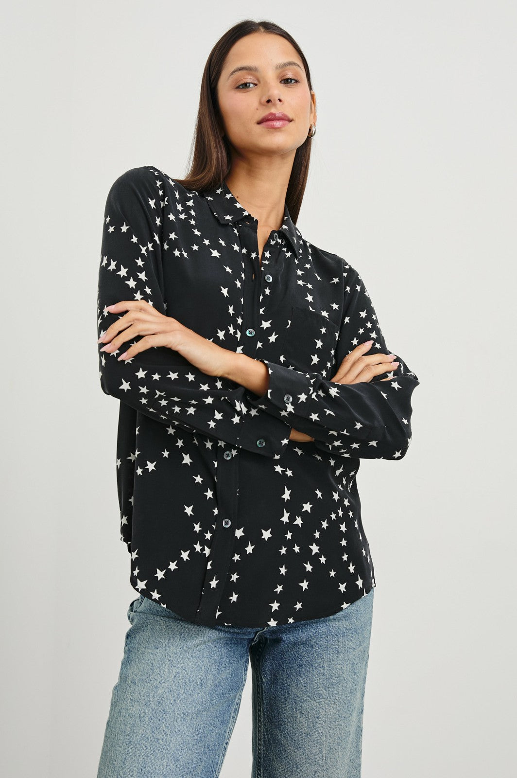 KATE SHIRT - BLACK STAR CHAIN| Rails discount