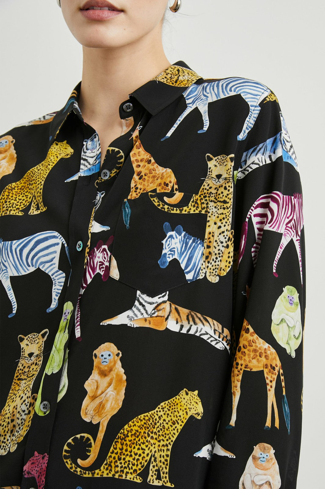 KATE SHIRT - ILLUSTRATED ANIMALS| Rails discount