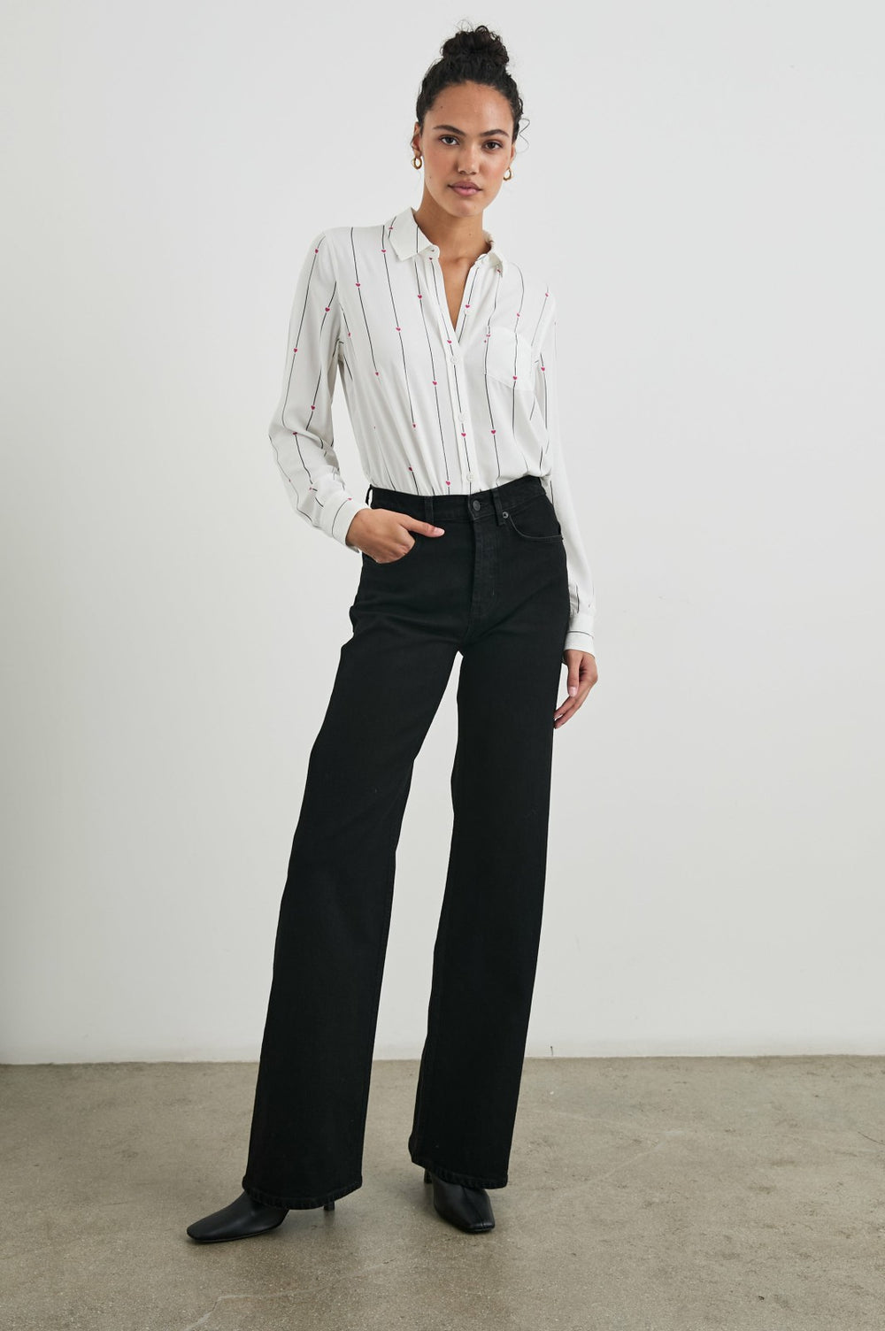 KATHRYN SHIRT - STRIPED HEARTS| Rails online