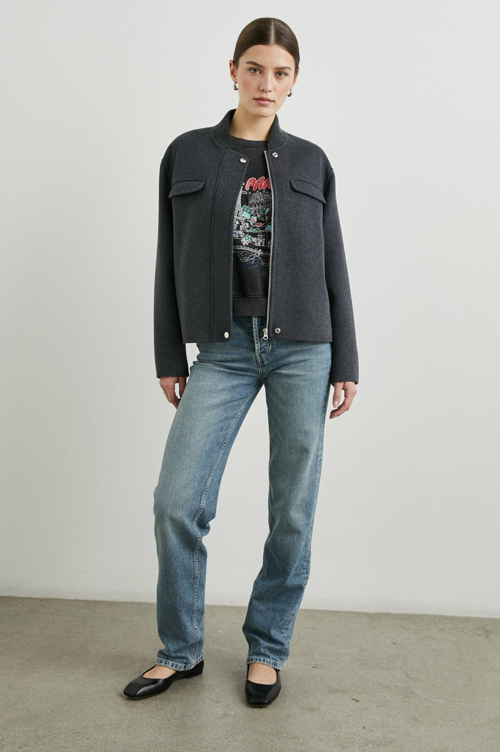 KINSLEY JACKET- CHARCOAL| Rails outlet