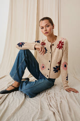 MILLIE CARDIGAN - MAUVE MEADOW| Rails outlet
