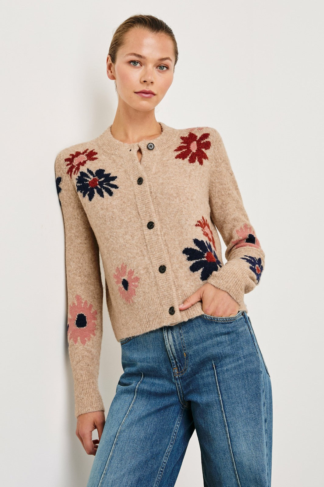 MILLIE CARDIGAN - MAUVE MEADOW| Rails outlet