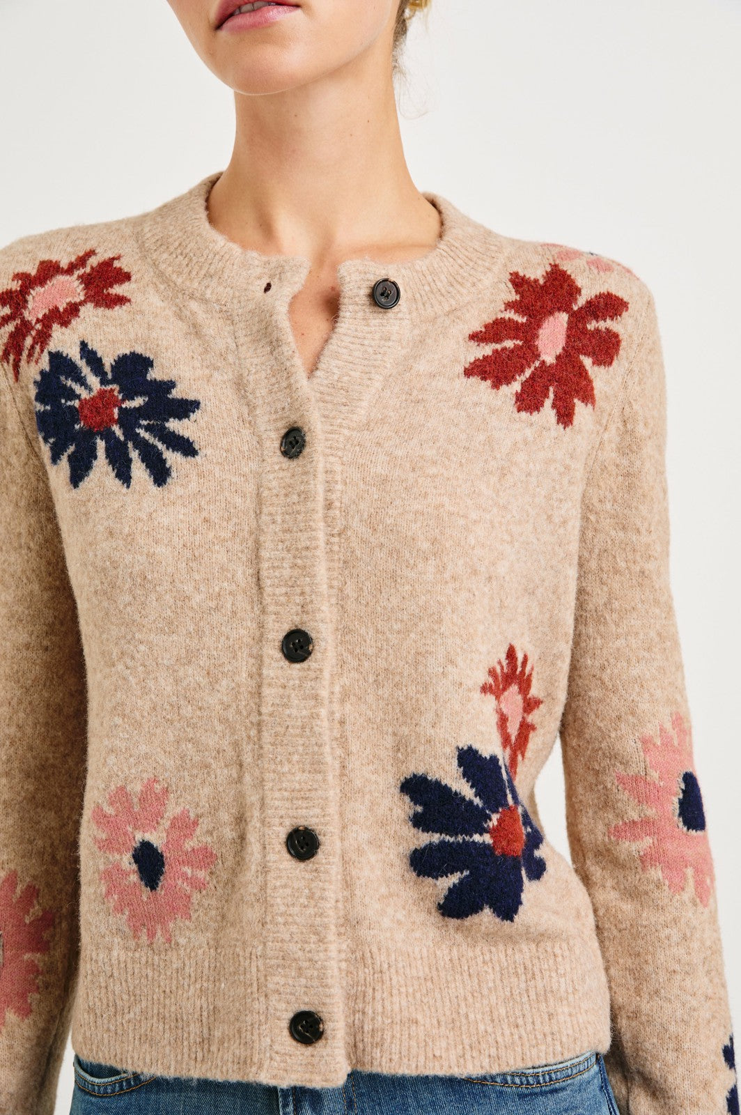 MILLIE CARDIGAN - MAUVE MEADOW| Rails outlet