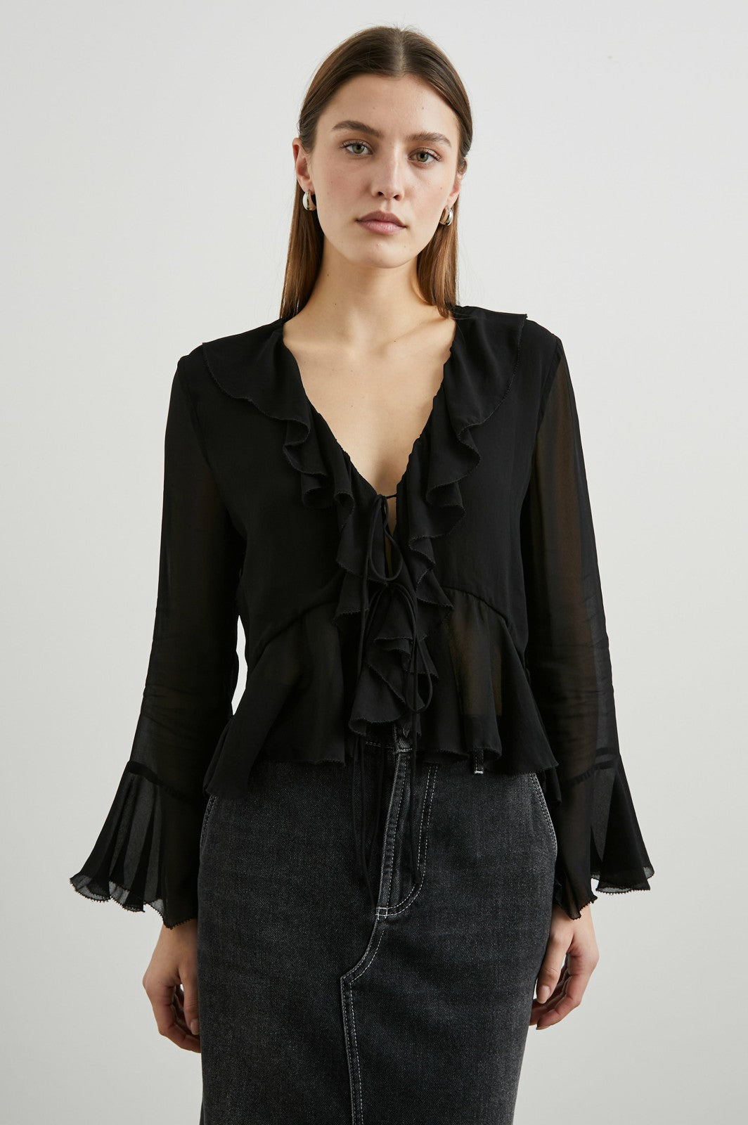 NICOLETTA TOP - BLACK| Rails online
