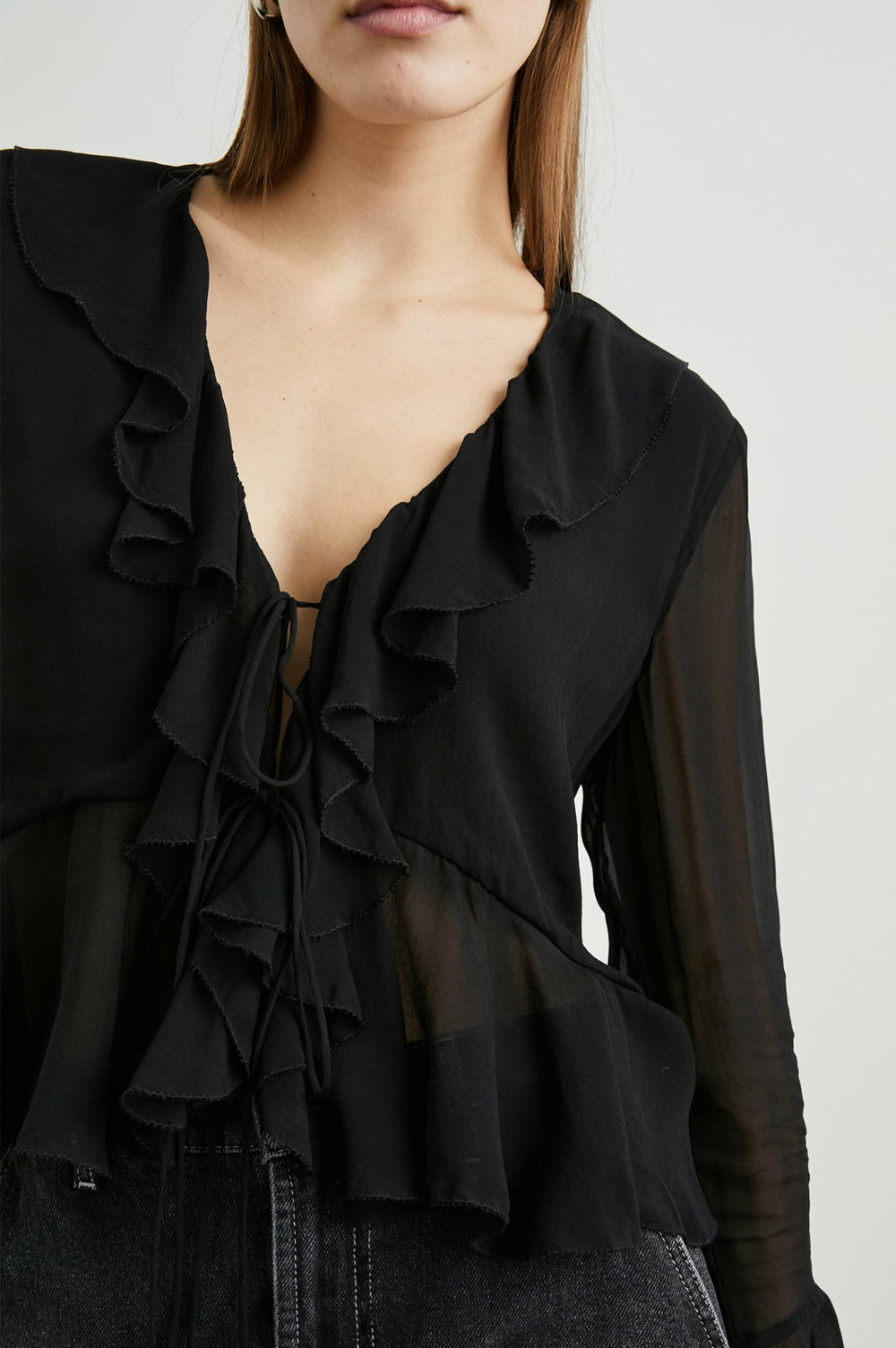 NICOLETTA TOP - BLACK| Rails online