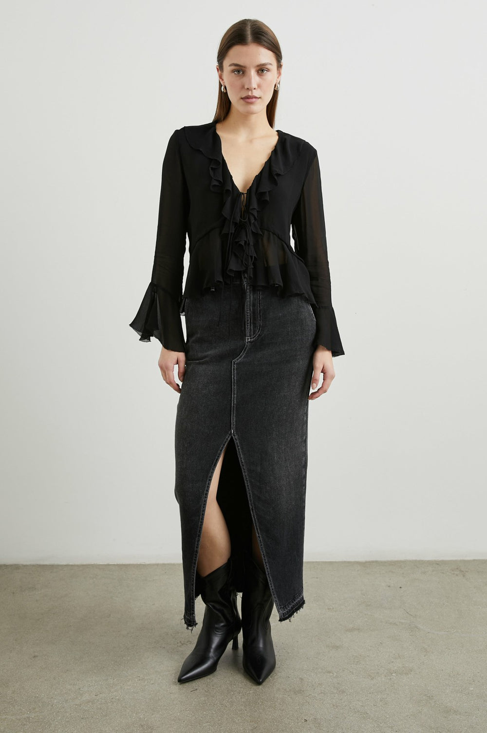 NICOLETTA TOP - BLACK| Rails online