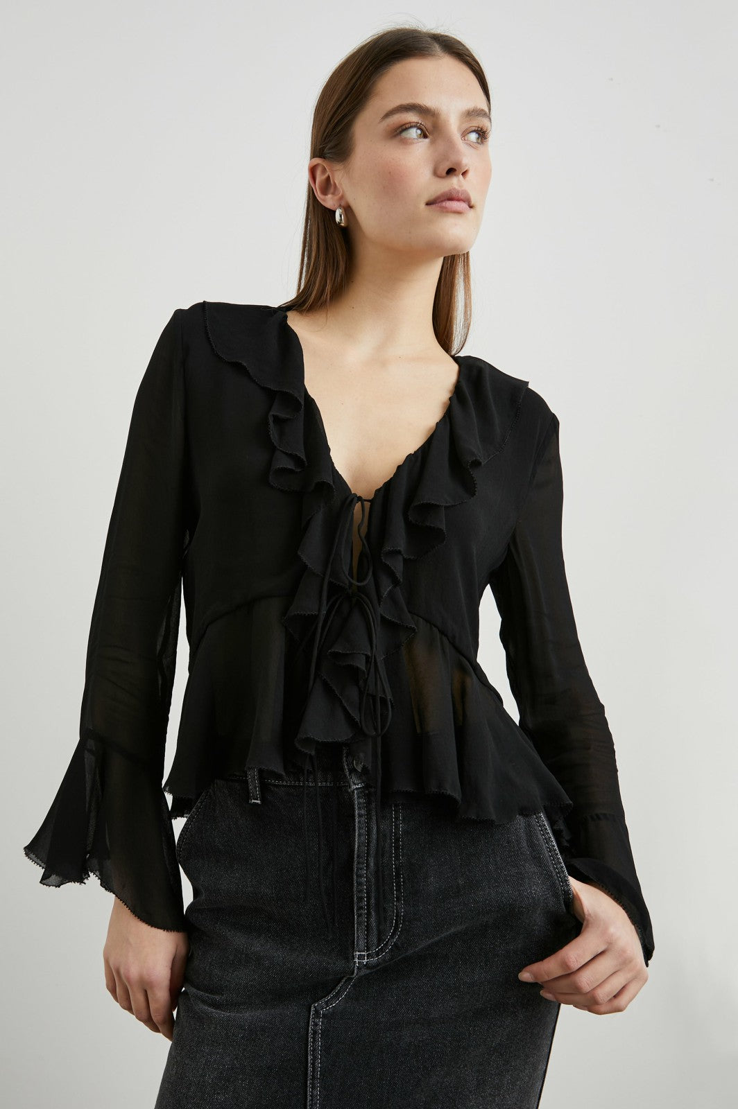 NICOLETTA TOP - BLACK| Rails online