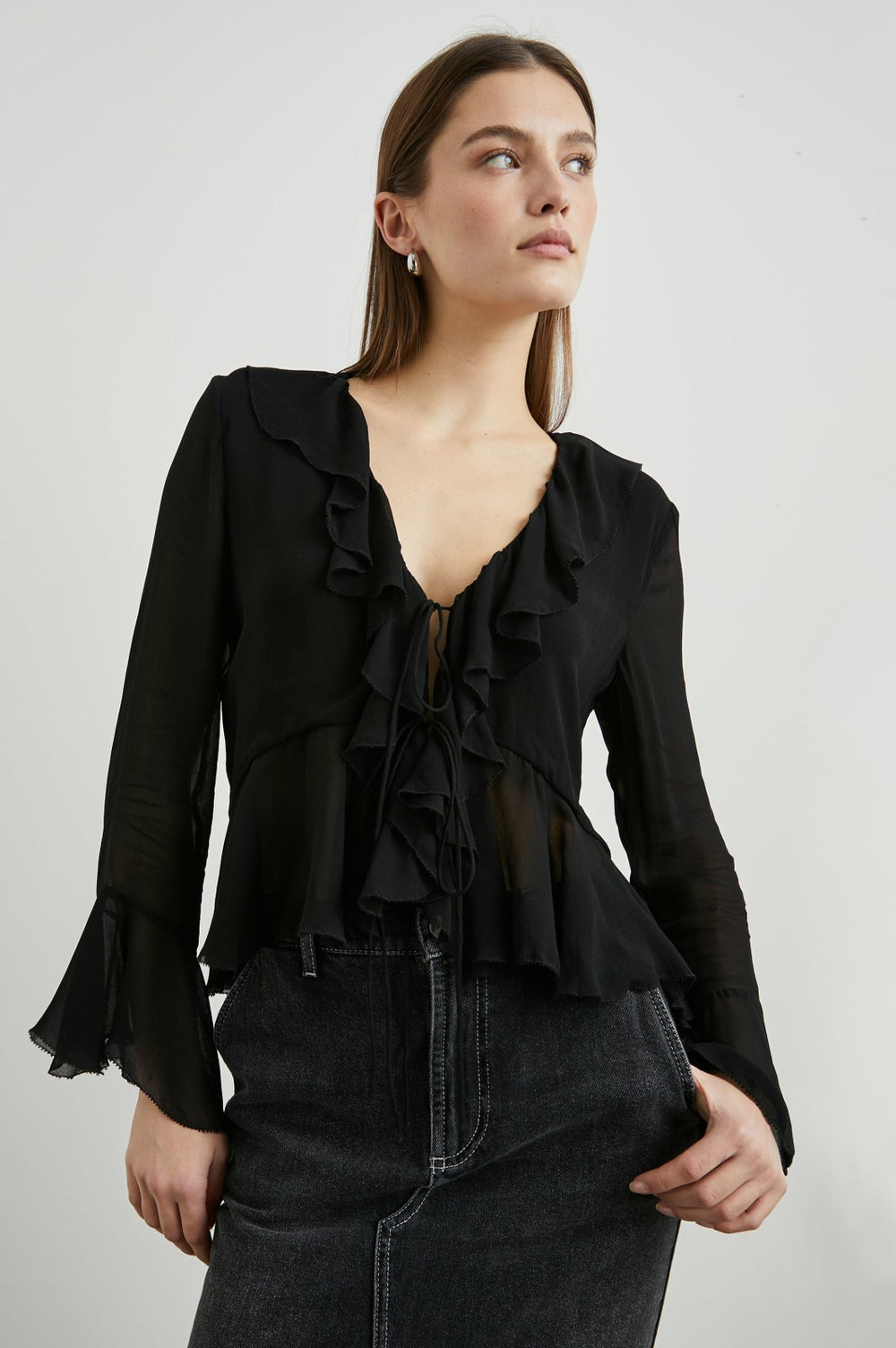 NICOLETTA TOP - BLACK| Rails online
