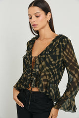 NICOLETTA TOP - CYPRESS| Rails on sale