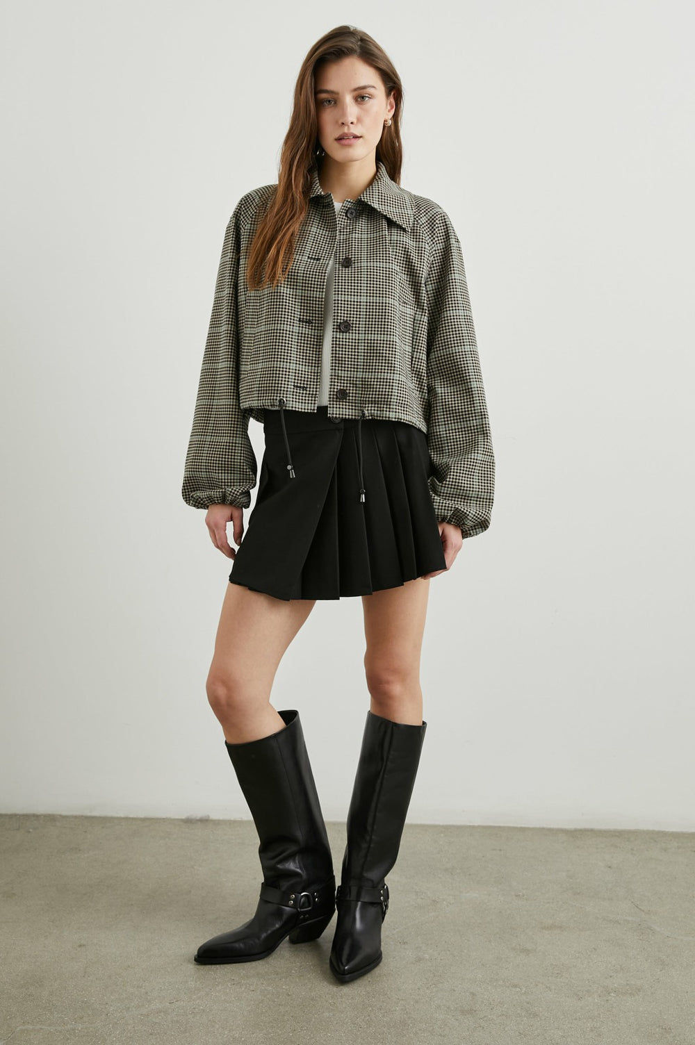 NORTH JACKET - TEAL MULTI CHECK| Rails on sale