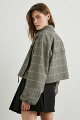 NORTH JACKET - TEAL MULTI CHECK| Rails on sale