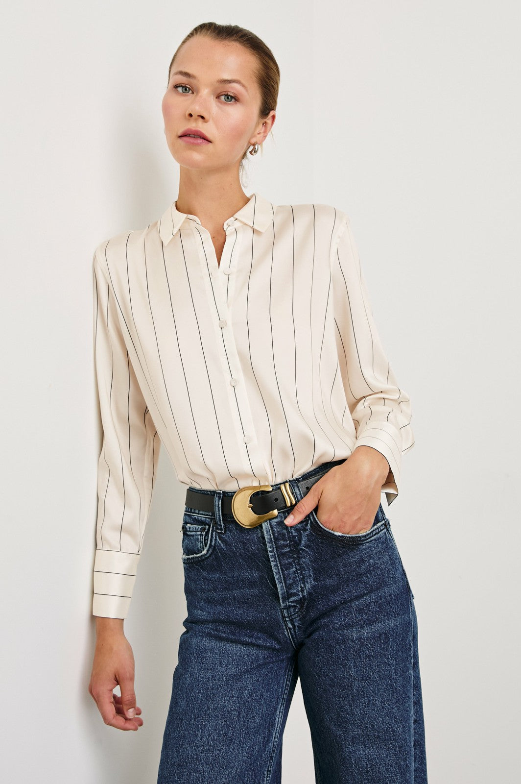 SAIGE SHIRT - BRIXTON STRIPE| Rails on sale
