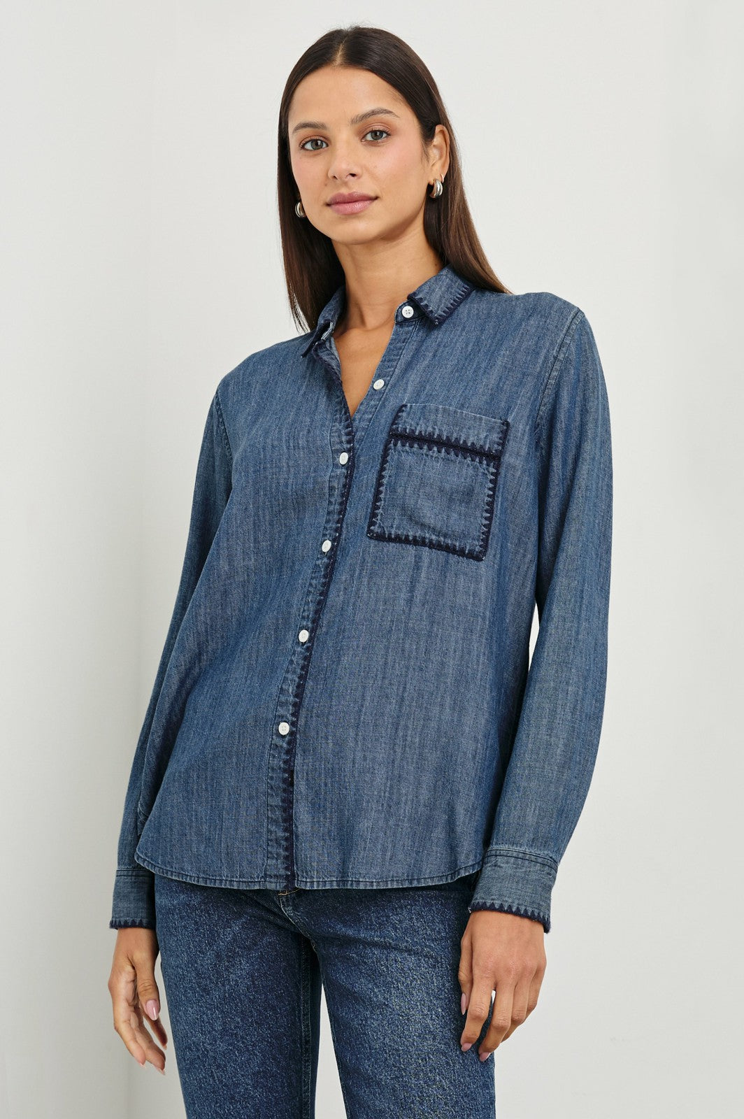 SAYA SHIRT - DARK VINTAGE WASH| Rails discount