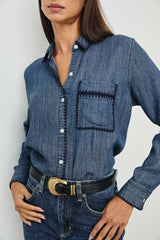 SAYA SHIRT - DARK VINTAGE WASH| Rails discount