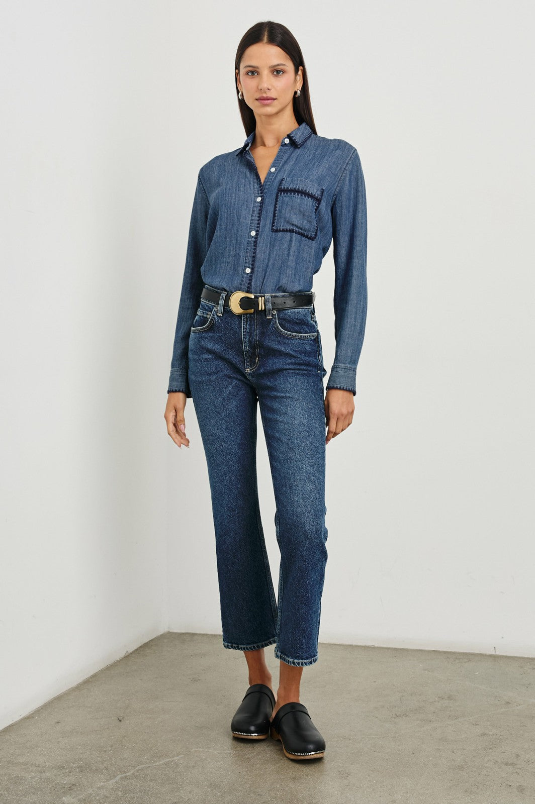 SAYA SHIRT - DARK VINTAGE WASH| Rails discount