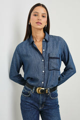 SAYA SHIRT - DARK VINTAGE WASH| Rails discount