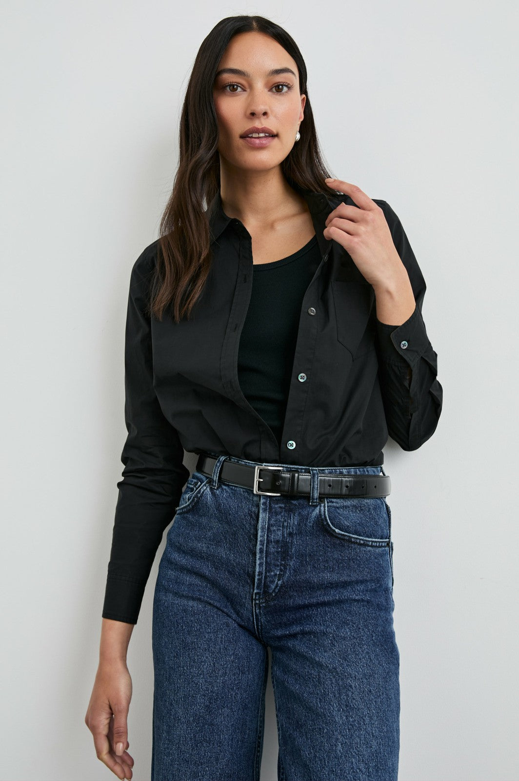 STINA SHIRT - BLACK| Rails sale