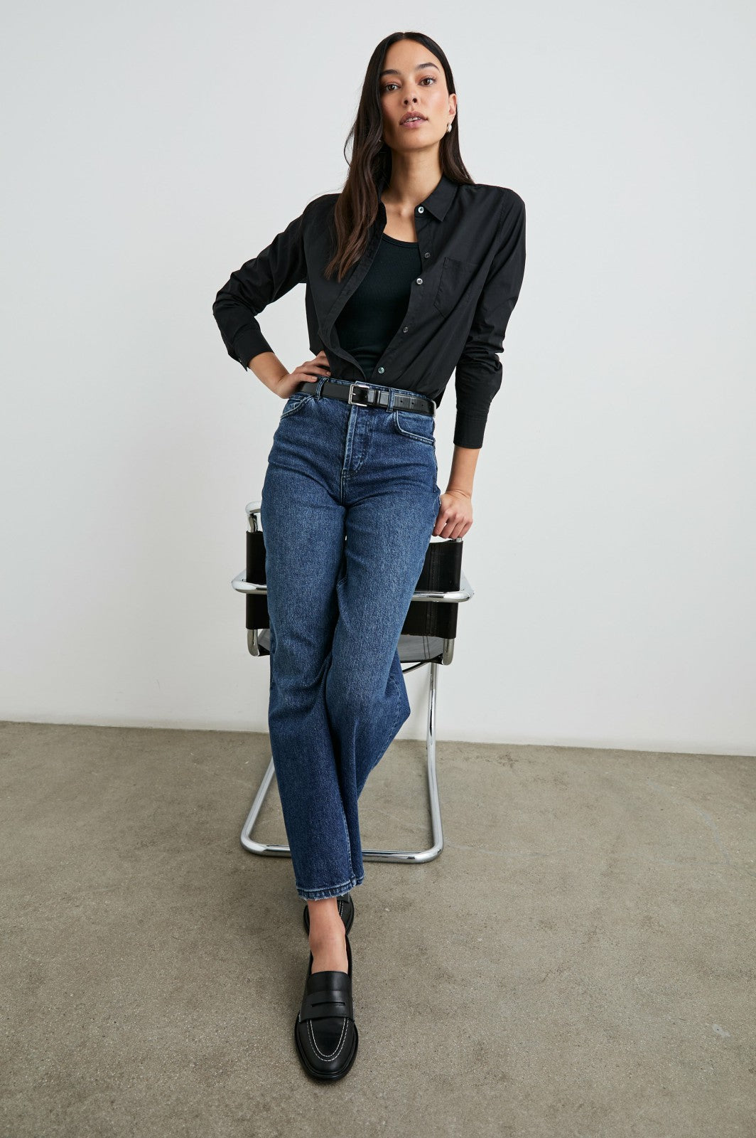 STINA SHIRT - BLACK| Rails sale