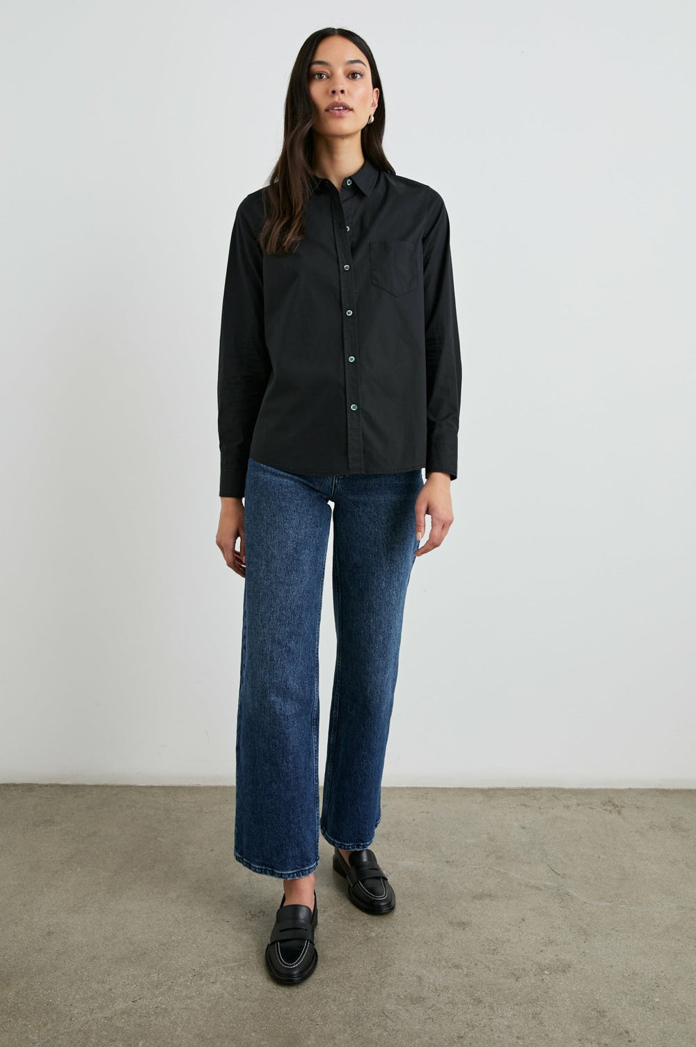STINA SHIRT - BLACK| Rails sale