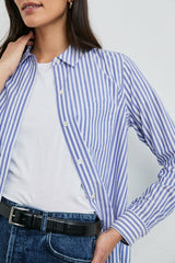 STINA SHIRT - MARINER WHITE STRIPE| Rails US
