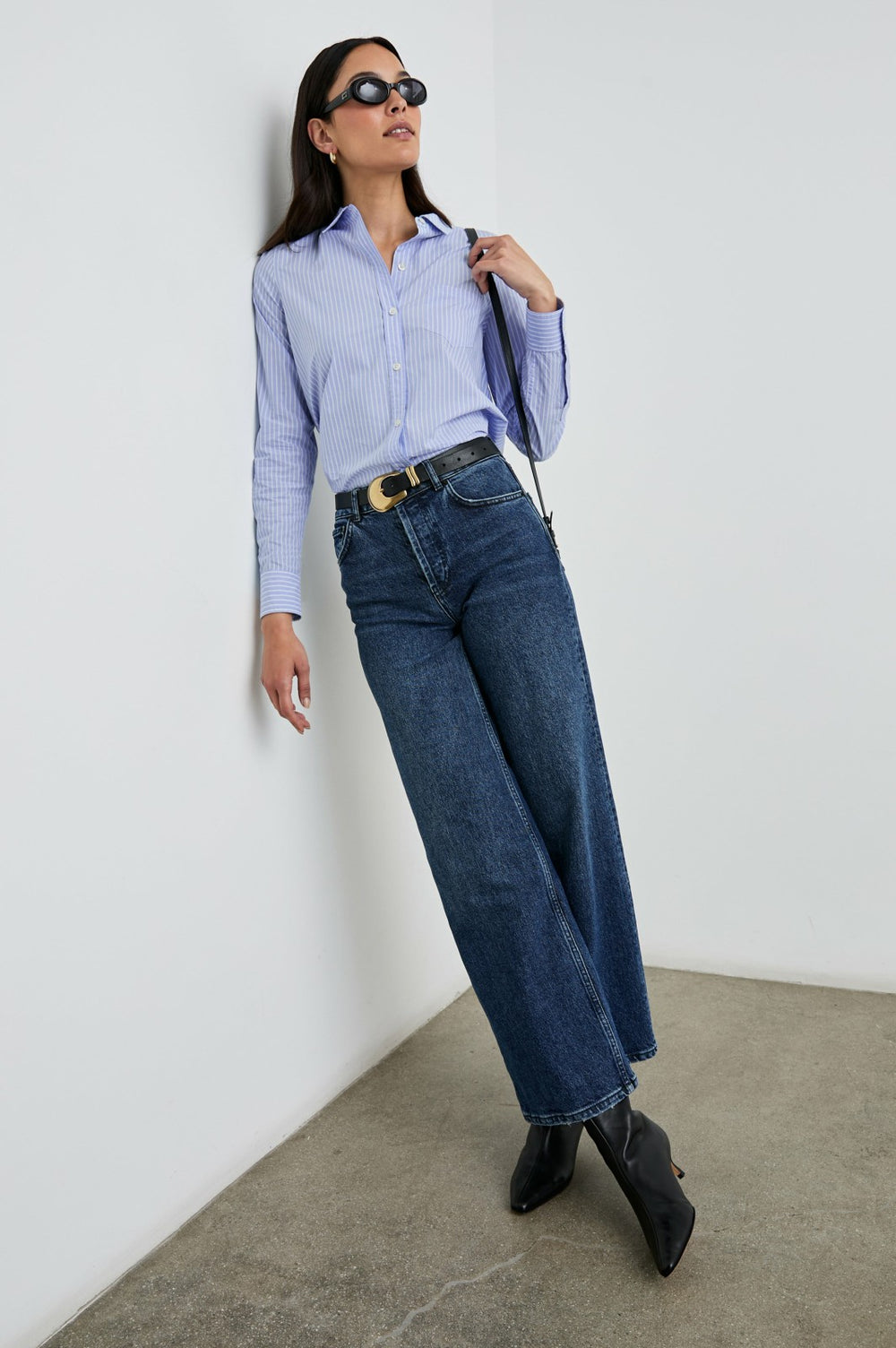 STINA SHIRT - OXFORD WHITE STRIPE| Rails online