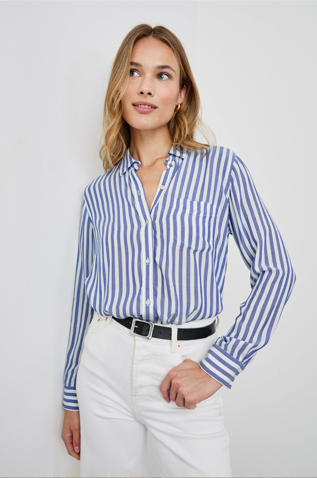 WREN SHIRT - BLUE WHITE| Rails near me