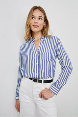 WREN SHIRT - BLUE WHITE| Rails near me