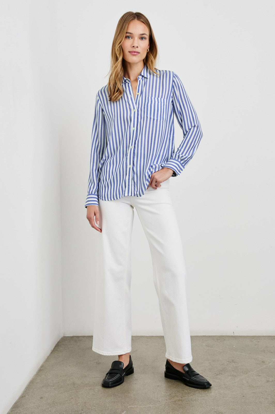 WREN SHIRT - BLUE WHITE| Rails near me