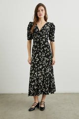 ZARIAH DRESS - NOIR FLORAL| Rails outlet