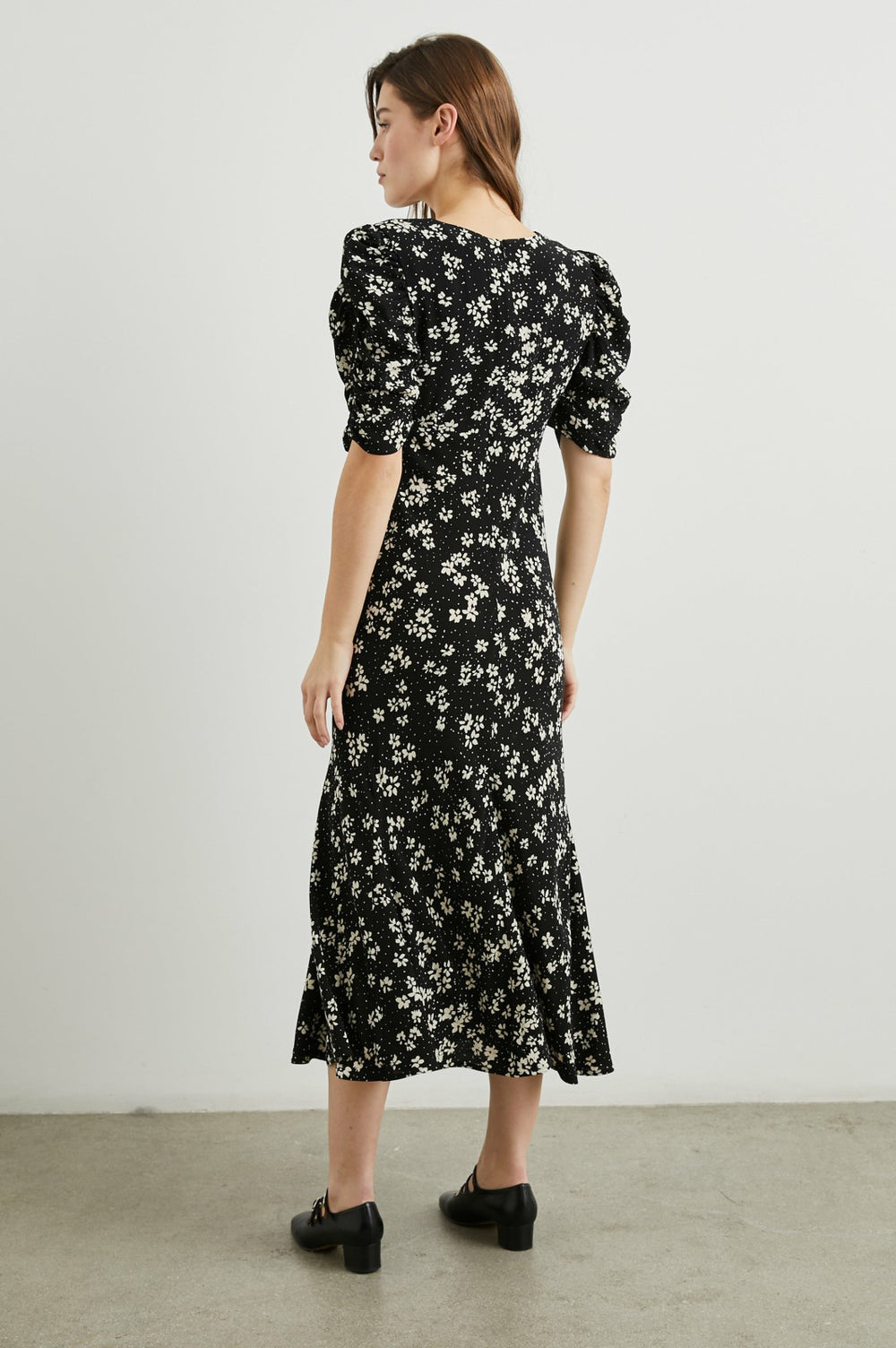 ZARIAH DRESS - NOIR FLORAL| Rails outlet