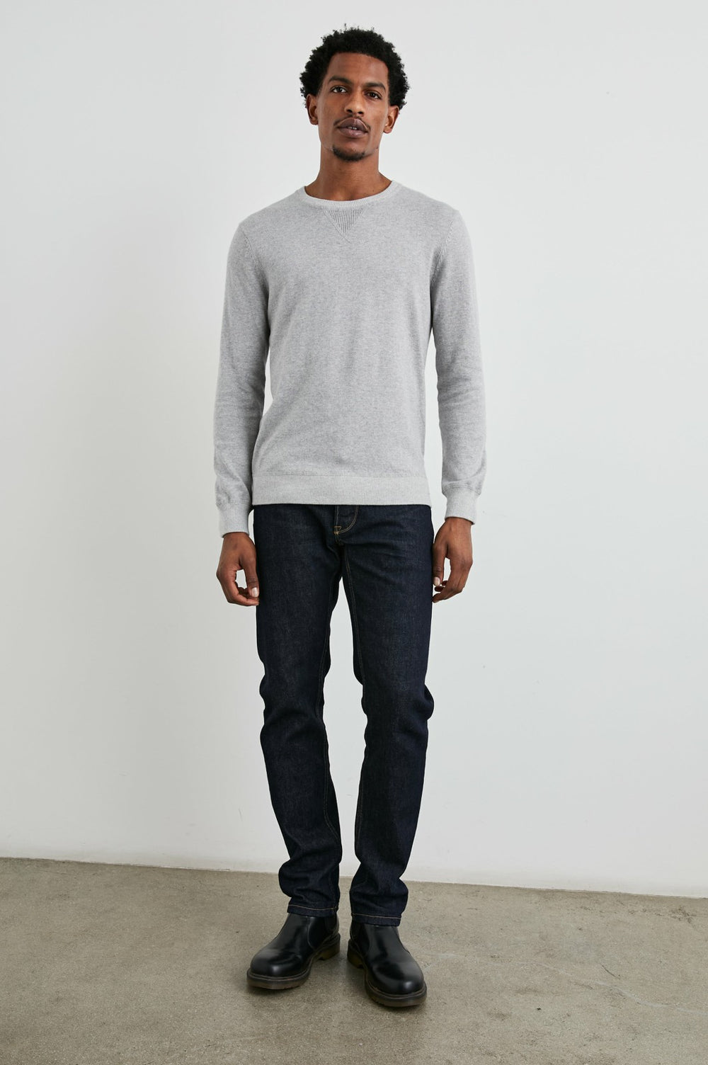 BURNS SWEATER - GREY HEATHER| Rails discount