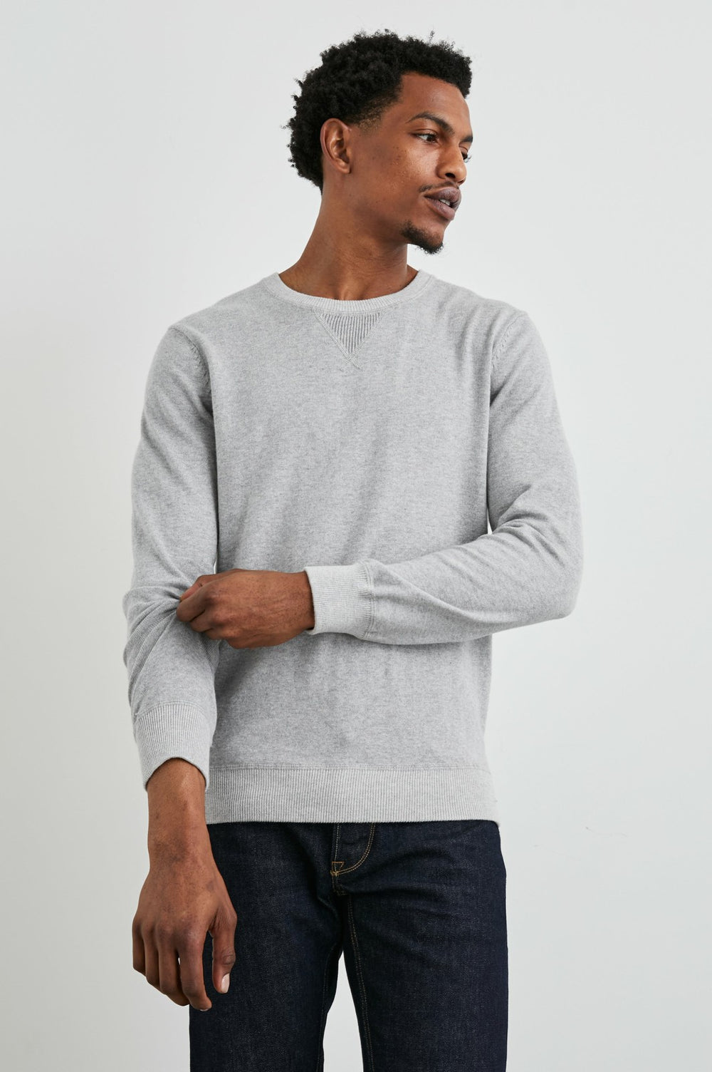 BURNS SWEATER - GREY HEATHER| Rails discount