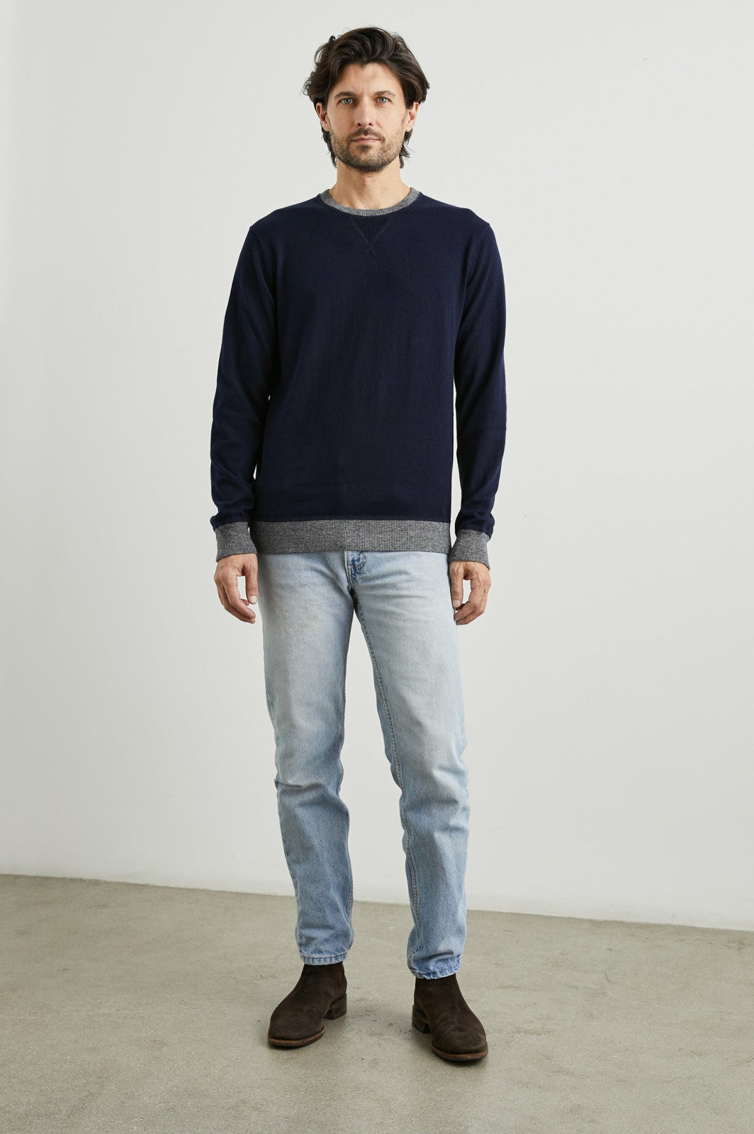 BURNS SWEATER - PERFECT NAVY| Rails on sale