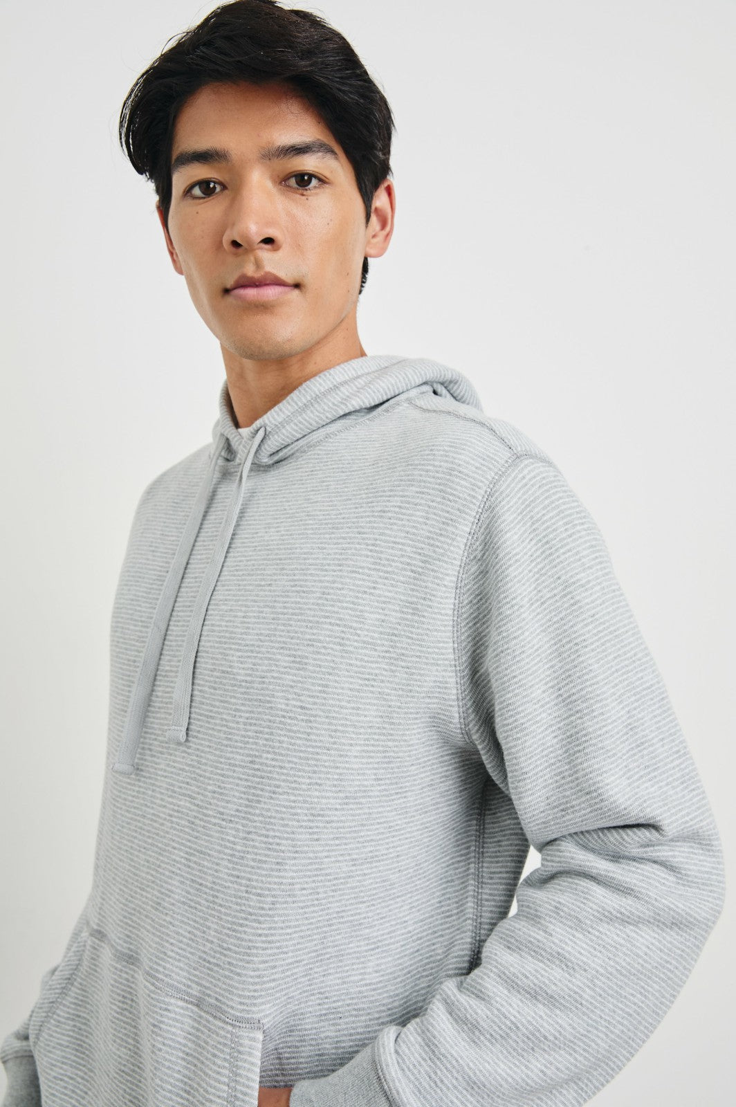 CALVIN HOODIE - HEATHER CREAM STRIPE| Rails US