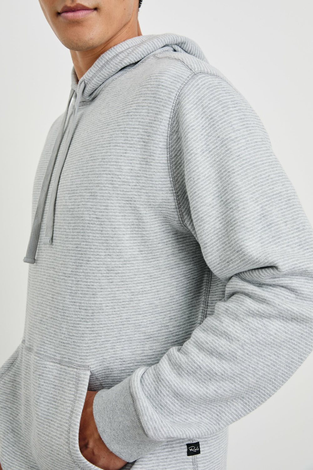 CALVIN HOODIE - HEATHER CREAM STRIPE| Rails US