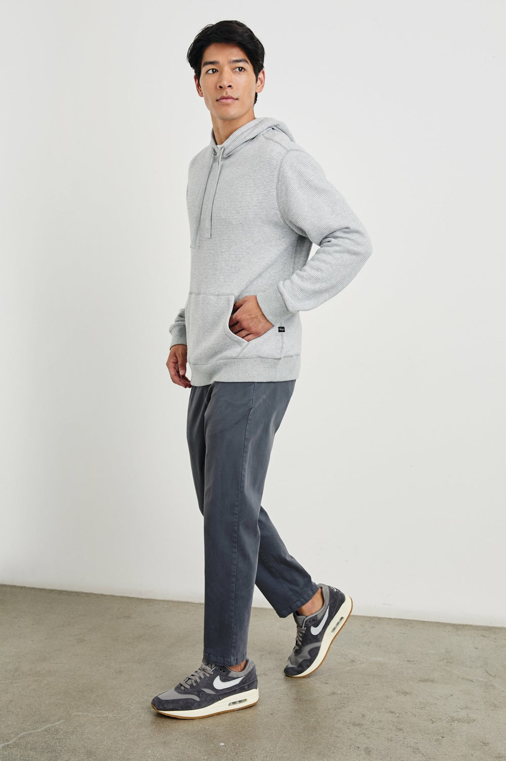 CALVIN HOODIE - HEATHER CREAM STRIPE| Rails US