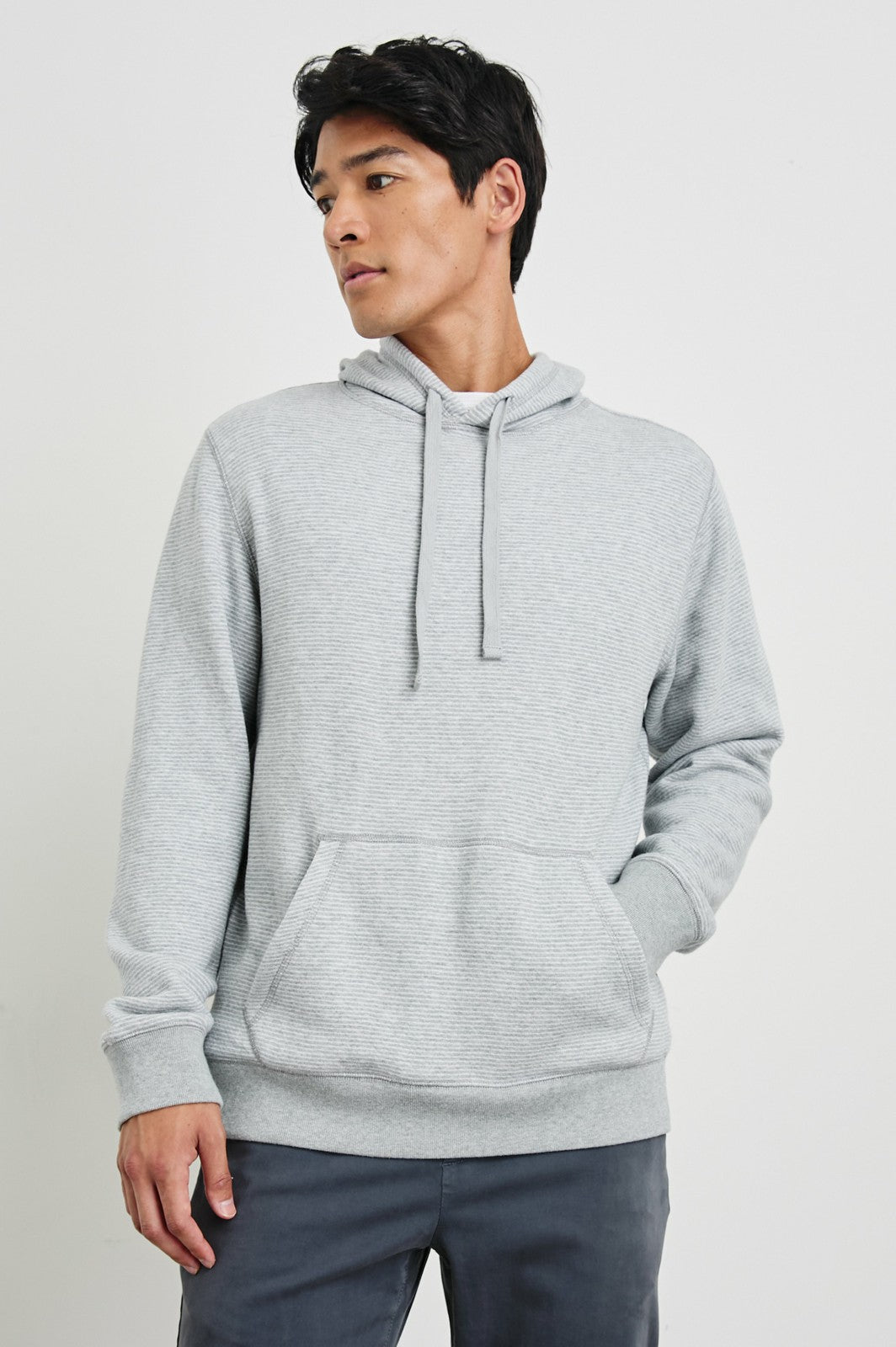 CALVIN HOODIE - HEATHER CREAM STRIPE| Rails US
