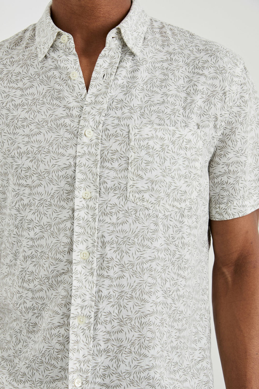 CARSON SHIRT - CROP CIRCLE WHITE| Rails sale