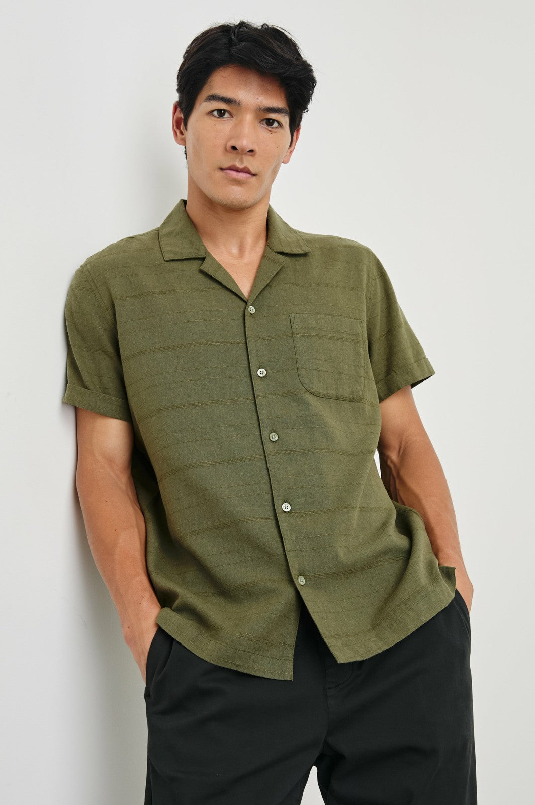 DAVIS SHIRT - TRUE OLIVE| Rails on sale