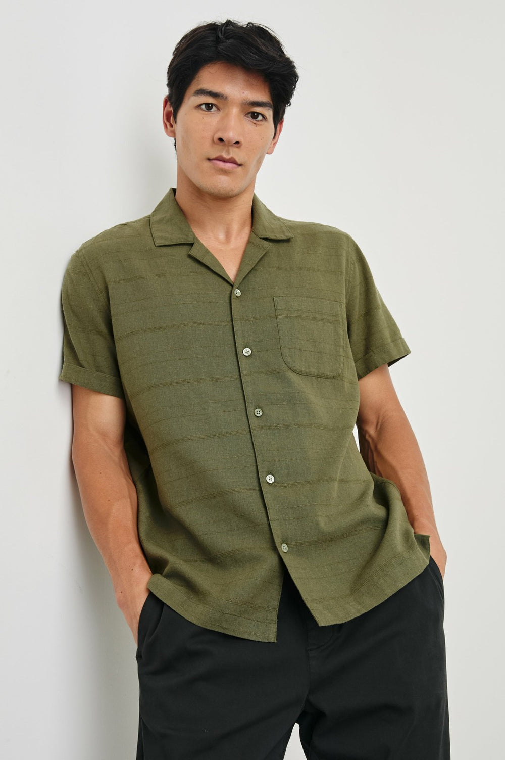 DAVIS SHIRT - TRUE OLIVE| Rails on sale