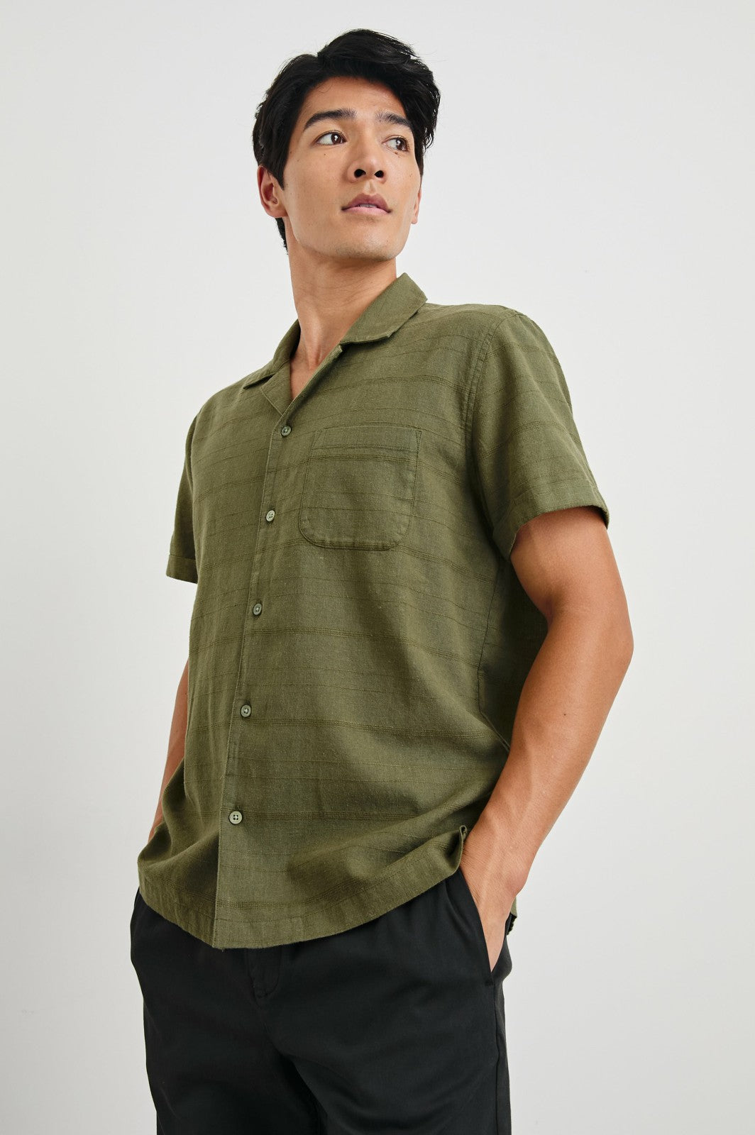 DAVIS SHIRT - TRUE OLIVE| Rails on sale