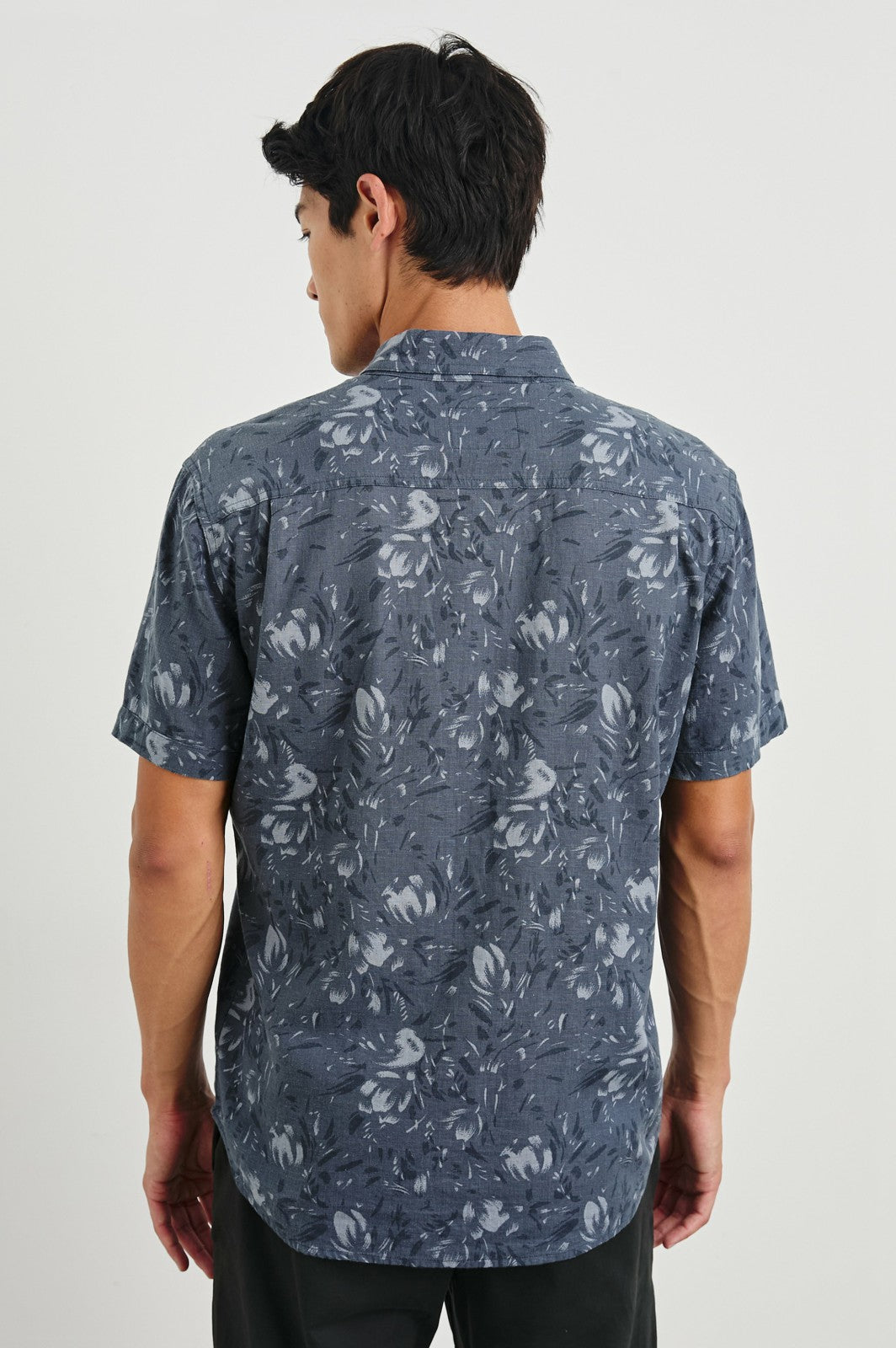 MONACO SHIRT - NAVY FLORAL BRUSH| Rails online
